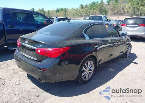 2015 Infiniti Q50 Premium z USA, uszkodzony, nr VIN JN1BV7AR0FM411998